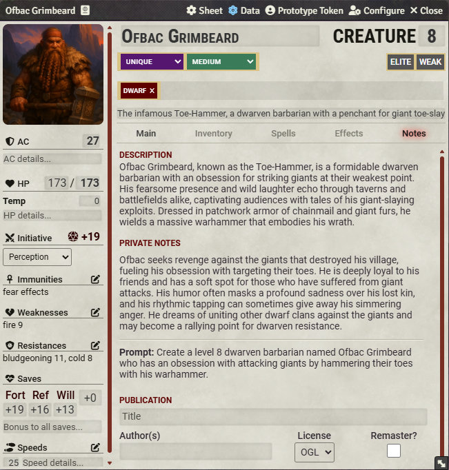 Notes tab